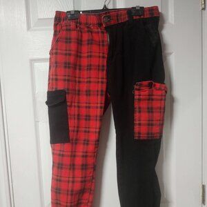 Hot Topic Split Cargo Jogger Pants